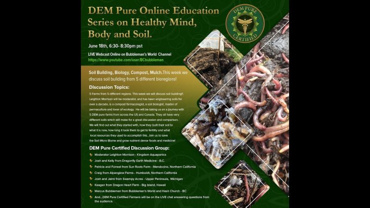 DEM Pure Online Education series  on Health Mind, Body and Soil