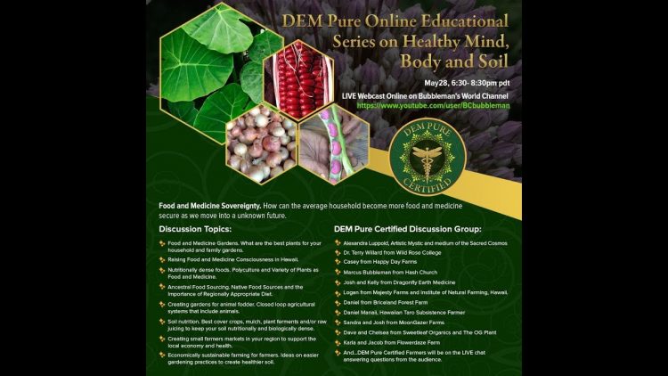 DEM Pure  Online Educational Series on Healthy Mind, Body and Soil